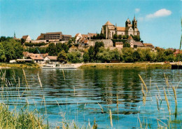 73930040 Breisach_Rhein Uferpartie Am Rhein Blick Zum St. Stephansmuenster - Breisach