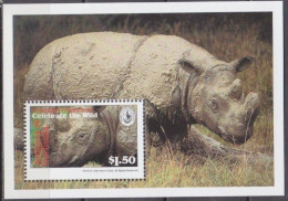Antigua & Barbuda - 1994 - Sierra Club - Yv Bf 284 - Rinocerontes
