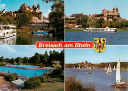 73929976 Breisach_Rhein Stephansmuenster Rheinpartie Freibad Segelpartie - Breisach