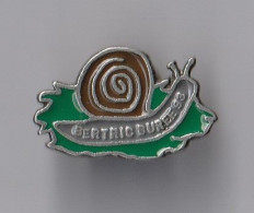 PIN'S THEME VILLE  BERTRIC  BUREE 1993  EN DORDOGNE  FETE DE L 'ESCARGOT - Städte