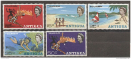 Antigua - 1968 - Tourism - Yv 194/98 - Altri & Non Classificati