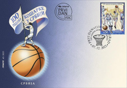 Serbia 2023. 100 Years Of Basketball In Serbia, FDC, MNH - Basket-ball