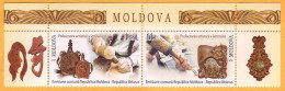 2016  Moldova Moldavie Moldau  Joint Issue Belarus - Moldova. Folk Art. Art Carving  Set Mint. - Emissioni Congiunte