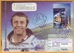 2016  Moldova Moldavie Moldau. Special Cancellations 55 Years Of Flight American Astronaut  Alan Shepard USA - Moldavie