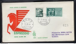 Italia FDC Venetia 1966 Espresso Lire 150  Viaggiata  Per L'Italia - FDC