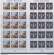 1993 EUROPA CEPT Moldavia 2  Minifogli "Arte Contemporanea" MNH** - Altri & Non Classificati