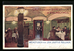 AK Braunschweig, Gasthaus Bankkeller Von Joh. Justus Kellner  - Braunschweig