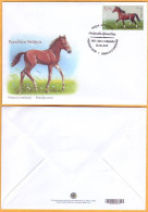 2019 Moldova Moldavie Fauna FDC Domestic Animals. Horse. Equus Caballus. - Fattoria