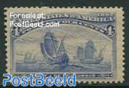United States Of America 1893 4c, Stamp Out Of Set, Unused (hinged), History - Transport - Explorers - Ships And Boats - Nuovi
