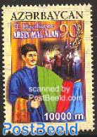 Azerbaijan 2003 Arshin Mal Alan 1v, Mint NH, Performance Art - Various - Music - Staves - Textiles - Muziek