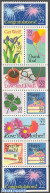 United States Of America 1987 Greeting Stamps Booklet Pane, Mint NH, Nature - Various - Flowers & Plants - Greetings &.. - Nuevos