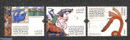 Portugal 2011 National Archives (Torre Do Tombo) 3v, Mint NH, Art - Books - Handwriting And Autographs - Libraries - Unused Stamps