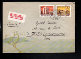 HONGRIE  AFFRANCHISSEMENT COMPOSE SUR LETTRE EXPRES POUR LA FRANCE 1984 - Cartas & Documentos