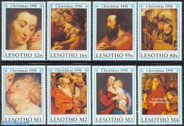 Lesotho 1990 Christmas, Rubens Paintings 8v, Mint NH, Religion - Christmas - Art - Paintings - Rubens - Weihnachten