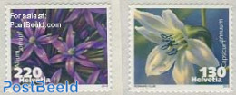 Switzerland 2013 Flowers 2v S-a, Mint NH, Nature - Flowers & Plants - Unused Stamps