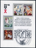 Czechoslovakia 2572-2575a Sheet,MNH.Mi Bl.66. Children's Book Illustrations,1985 - Nuovi