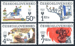Czechoslovakia 2468-2471,MNH. Biennial Of Illustrations For Children,Youth,1983. - Unused Stamps