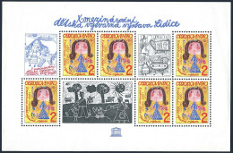 Czechoslovakia 2410a Sheet, MNH. 10th Lidice Children's Drawing Contest. 1982. - Ungebraucht