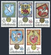 Czechoslovakia 2240-2244, MNH. Michel 2507-2511. Animals In Heraldry, 1979. - Unused Stamps
