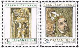 Czechoslovakia 2176-2177, MNH. Mi 2442-2443. Prague Castle Arts By Jan Ocka,1978 - Nuevos