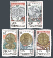 Czechoslovakia 2161-2165, MNH. Mi 2427-2431. Kremnica Mint,650th Ann.1978.Coins, - Ungebraucht