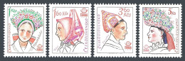 Czechoslovakia 2126-2129, MNH. Mi 2387-2390. PRAGA 1978. Folk Costumes, 1977. - Unused Stamps