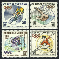 Czechoslovakia 1813-1816, MNH. Michel 2067-2070. Olympics Munich-1972.Bicycling, - Neufs