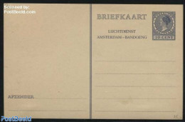 Netherlands 1937 Postcard 10c, Luchtdienst Amsterdam-Bandoeng, Unused Postal Stationary - Covers & Documents