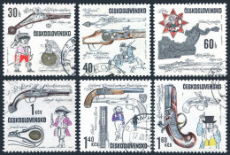 Czechoslovakia 1604-1609, CTO. Mi 1854-1859. Historical Firearms, 1969. Pistol, - Unused Stamps