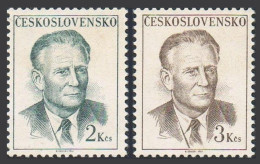 Czechoslovakia 1512-1513, MNH. Michel 1753-1754. Pres.Antonin Novotny, 1967. - Ungebraucht