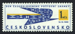 Czechoslovakia 1440, MNH. Michel 1673. Stamp Day, 1966. Symbolic Bird.   - Neufs
