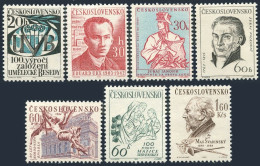 Czechoslovakia 1159-1165, MNH. Michel 1386-1392. Cultural Personalities, 1963. - Neufs