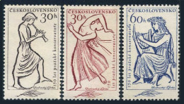 Czechoslovakia 1044-1046, MNH. Michel 1265-1267. Prague Conservatory,150.1961. - Neufs