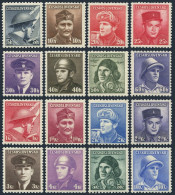 Czechoslovakia 272-287, MNH. Michel 439-454. Czech Heroes Of WW II, 1945. - Ungebraucht