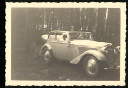 Fotografie Ludwig, Wolgast, Auto Adler Cabrio  - Cars