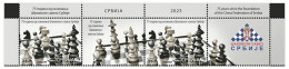 Serbia 2023. 75 Years Since The Foundation Of The Chess Federation Of Serbia, First Row, MNH - Serbie