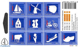 Netherlands 2014 Dutch Symbols 10v S-a, Mint NH, Nature - Sport - Transport - Various - Cattle - Flowers & Plants - Sk.. - Nuevos