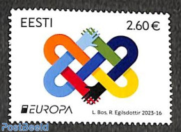 Estonia 2023 Europa, Peace & Freedom 1v, Mint NH, History - Various - Europa (cept) - Peace - Joint Issues - Emissions Communes