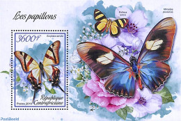 Central Africa 2019 Butterflies S/s, Mint NH, Nature - Butterflies - Repubblica Centroafricana