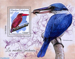 Central Africa 2010 Kingfishers S/s, Mint NH, Nature - Birds - Kingfishers - Repubblica Centroafricana