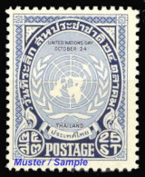 1951, Thailand, 296, ** - Tailandia