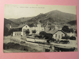 RIBEAUVILLE, HAUT RHIN, LA GARE ET LES TROIS RUINES, CPA - Ribeauvillé