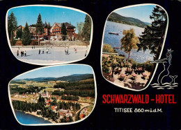 73928909 Titisee-Neustadt Schwarzwald Hotel Fliegeraufnahme Seepartie Eislaufen - Titisee-Neustadt