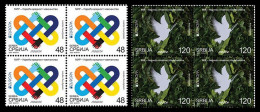 Serbia 2023. EUROPA, Peace – The Highest Value Of Humanity, Pigeon, Block Of 4, MNH - 2023