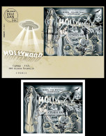 Serbia 2023, 100 Years Of Hollywood, Cinema, Film, Actors, FDC + Block, MNH - Serbia