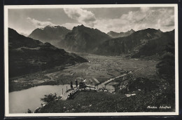 AK Amden, Blick übers Schafbett  - Amden