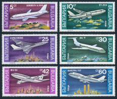 Bulgaria 3557-3562,MNH.Mi 3858-3863. Airplanes 1990.Airbus A-300,Tu-204,DC-9, - Ongebruikt