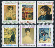 Bulgaria 3603-3608, 3609, MNH. Mi 3892-3897, Bl.214. French Impressionists, 1991 - Ongebruikt