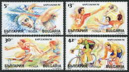 Bulgaria 3546-3549, 3550 Ab, MNH. Mi 3846-3849, Bl.211. Olympics Barcelona-1992. - Nuovi