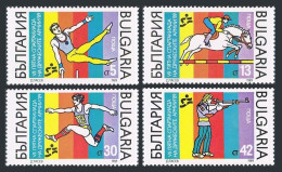 Bulgaria 3425-3428, MNH. Mi 3767-3770. Army Games, 1989. Gymnast, Equestrian,  - Neufs